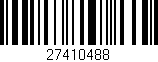 Código de barras (EAN, GTIN, SKU, ISBN): '27410488'
