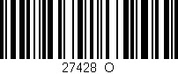 Código de barras (EAN, GTIN, SKU, ISBN): '27428_O'