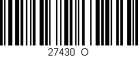 Código de barras (EAN, GTIN, SKU, ISBN): '27430_O'