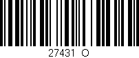 Código de barras (EAN, GTIN, SKU, ISBN): '27431_O'
