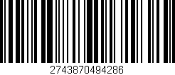 Código de barras (EAN, GTIN, SKU, ISBN): '2743870494286'