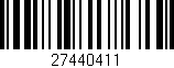Código de barras (EAN, GTIN, SKU, ISBN): '27440411'