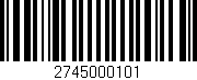 Código de barras (EAN, GTIN, SKU, ISBN): '2745000101'