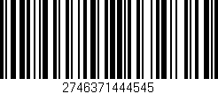 Código de barras (EAN, GTIN, SKU, ISBN): '2746371444545'