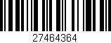 Código de barras (EAN, GTIN, SKU, ISBN): '27464364'