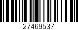 Código de barras (EAN, GTIN, SKU, ISBN): '27469537'
