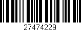Código de barras (EAN, GTIN, SKU, ISBN): '27474229'