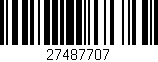 Código de barras (EAN, GTIN, SKU, ISBN): '27487707'