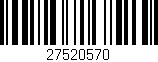 Código de barras (EAN, GTIN, SKU, ISBN): '27520570'