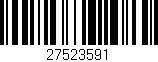 Código de barras (EAN, GTIN, SKU, ISBN): '27523591'