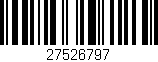 Código de barras (EAN, GTIN, SKU, ISBN): '27526797'