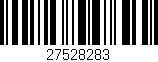 Código de barras (EAN, GTIN, SKU, ISBN): '27528283'