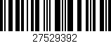 Código de barras (EAN, GTIN, SKU, ISBN): '27529392'
