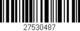 Código de barras (EAN, GTIN, SKU, ISBN): '27530487'