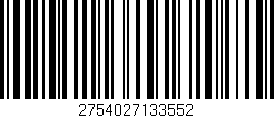 Código de barras (EAN, GTIN, SKU, ISBN): '2754027133552'