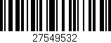 Código de barras (EAN, GTIN, SKU, ISBN): '27549532'