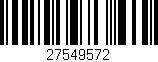Código de barras (EAN, GTIN, SKU, ISBN): '27549572'