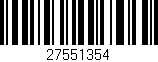 Código de barras (EAN, GTIN, SKU, ISBN): '27551354'