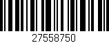 Código de barras (EAN, GTIN, SKU, ISBN): '27558750'