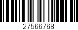 Código de barras (EAN, GTIN, SKU, ISBN): '27566768'