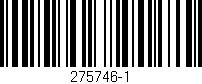 Código de barras (EAN, GTIN, SKU, ISBN): '275746-1'