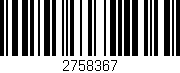 Código de barras (EAN, GTIN, SKU, ISBN): '2758367'