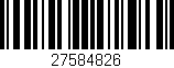 Código de barras (EAN, GTIN, SKU, ISBN): '27584826'