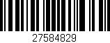 Código de barras (EAN, GTIN, SKU, ISBN): '27584829'