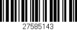 Código de barras (EAN, GTIN, SKU, ISBN): '27585143'