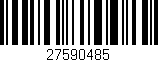 Código de barras (EAN, GTIN, SKU, ISBN): '27590485'