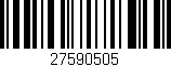 Código de barras (EAN, GTIN, SKU, ISBN): '27590505'