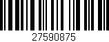 Código de barras (EAN, GTIN, SKU, ISBN): '27590875'