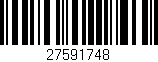 Código de barras (EAN, GTIN, SKU, ISBN): '27591748'