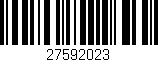 Código de barras (EAN, GTIN, SKU, ISBN): '27592023'