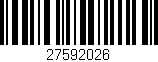 Código de barras (EAN, GTIN, SKU, ISBN): '27592026'