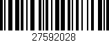 Código de barras (EAN, GTIN, SKU, ISBN): '27592028'