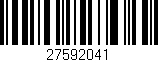 Código de barras (EAN, GTIN, SKU, ISBN): '27592041'