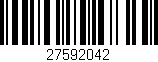 Código de barras (EAN, GTIN, SKU, ISBN): '27592042'