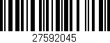 Código de barras (EAN, GTIN, SKU, ISBN): '27592045'