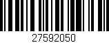 Código de barras (EAN, GTIN, SKU, ISBN): '27592050'