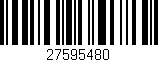 Código de barras (EAN, GTIN, SKU, ISBN): '27595480'
