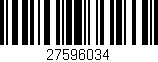 Código de barras (EAN, GTIN, SKU, ISBN): '27596034'