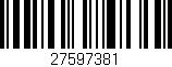Código de barras (EAN, GTIN, SKU, ISBN): '27597381'