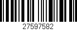 Código de barras (EAN, GTIN, SKU, ISBN): '27597582'