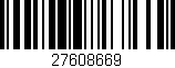 Código de barras (EAN, GTIN, SKU, ISBN): '27608669'