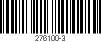 Código de barras (EAN, GTIN, SKU, ISBN): '276100-3'