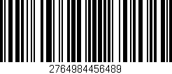 Código de barras (EAN, GTIN, SKU, ISBN): '2764984456489'
