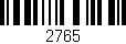 Código de barras (EAN, GTIN, SKU, ISBN): '2765'