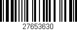 Código de barras (EAN, GTIN, SKU, ISBN): '27653630'