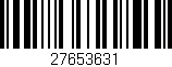 Código de barras (EAN, GTIN, SKU, ISBN): '27653631'